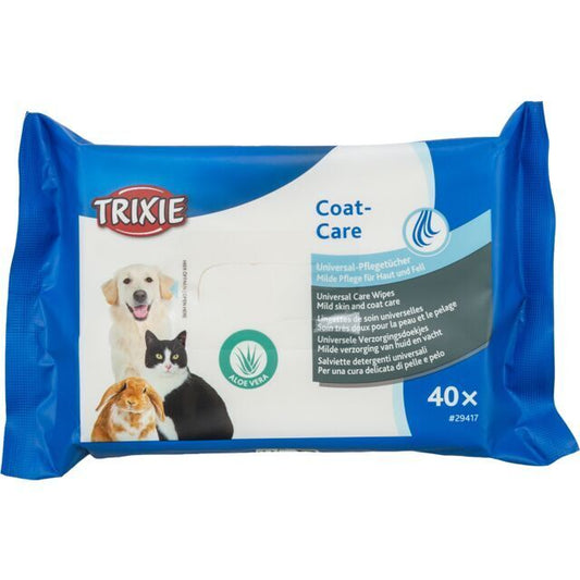 Trixie Universal Pflegetücher Haut und Fell Feuchttücher Hund Katze Kleintiere