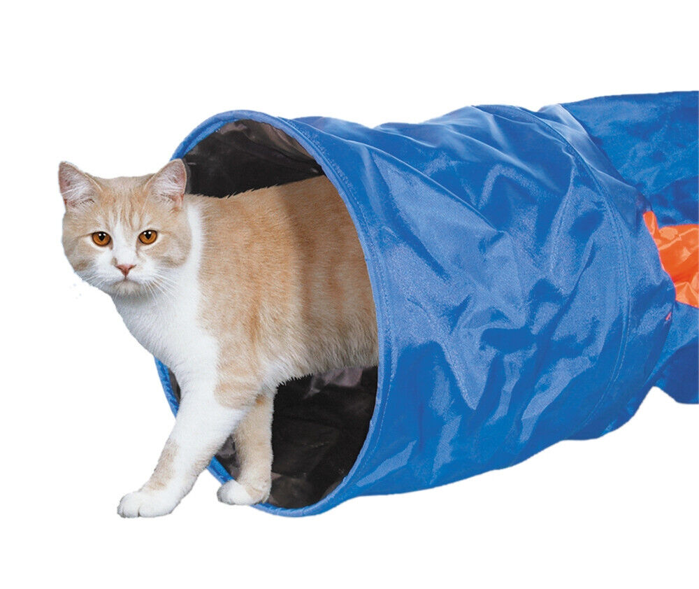 Nobby  Katzentunnel blau 115 x 30 cm Katze Cat Spieltunnel