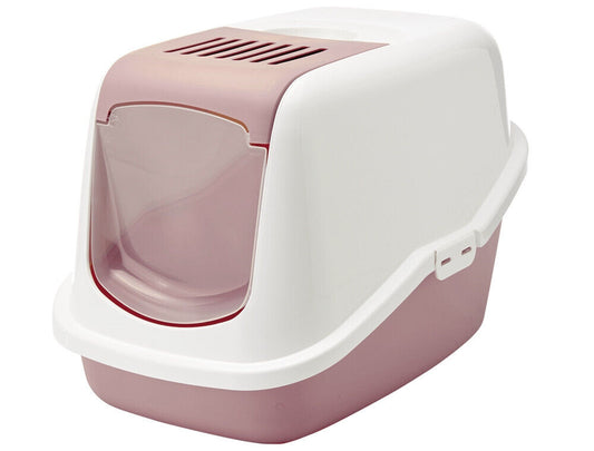 Nobby  Katzentoilette Nestor  limited aschrosa-weiss 56 x 39 x 38,5 cm Katze Cat