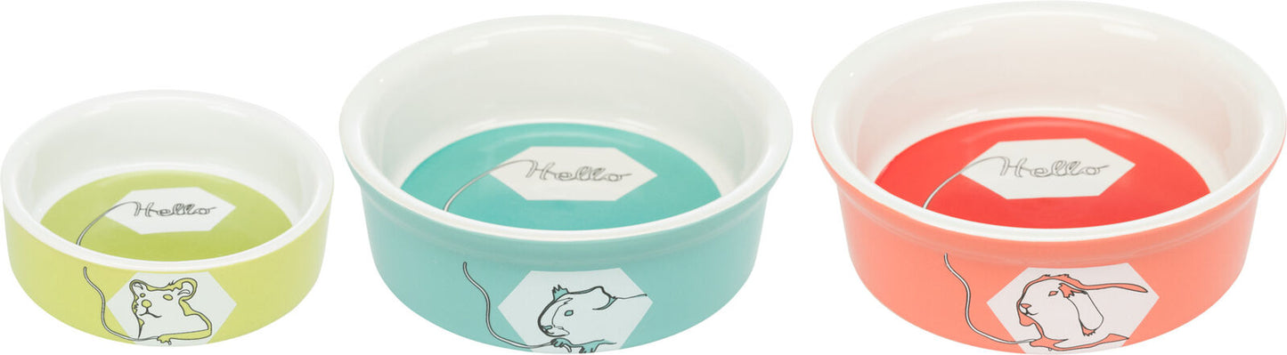 Trixie Keramik napf Hamster Meerschweinchen Kleintier Nager Napf Futternapf