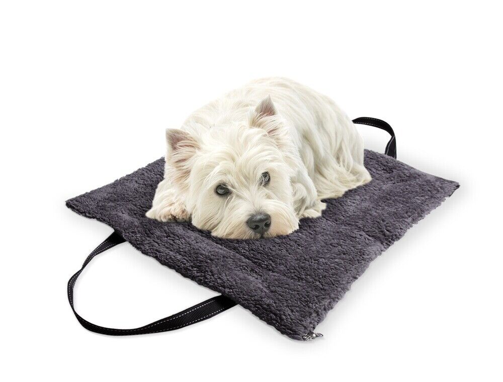 Nobby Matte Tasche eckig grau SHANTA 60 cm Mikrofaser Softplüsch Hund Katze