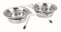 Nobby  Doppelnapf Edelstahl "SILENT DINER"inkl. 2 Naepfen 2 x  21,0 cm 1,50 ltr.