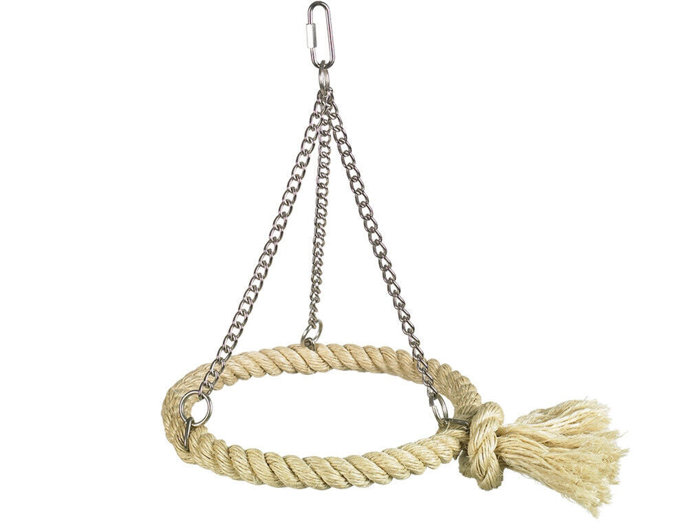 Nobby  Cage Toy, Sisal Schaukel Ring natur Vogel Zubehör