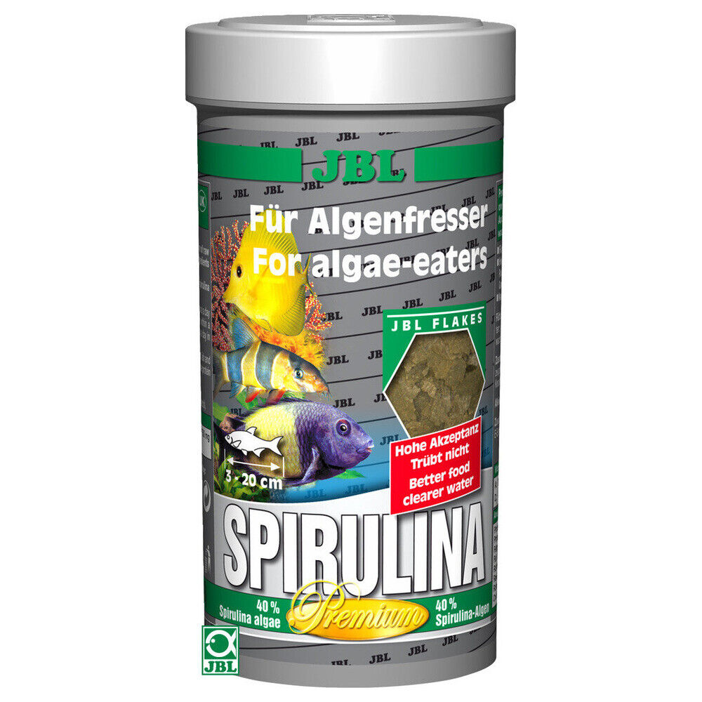 JBL Spirulina Premium Hauptfutter Fische Algen 250 ml Flocken