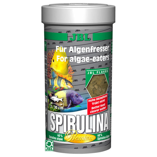 JBL Spirulina Premium Hauptfutter Fische Algen 250 ml Flocken