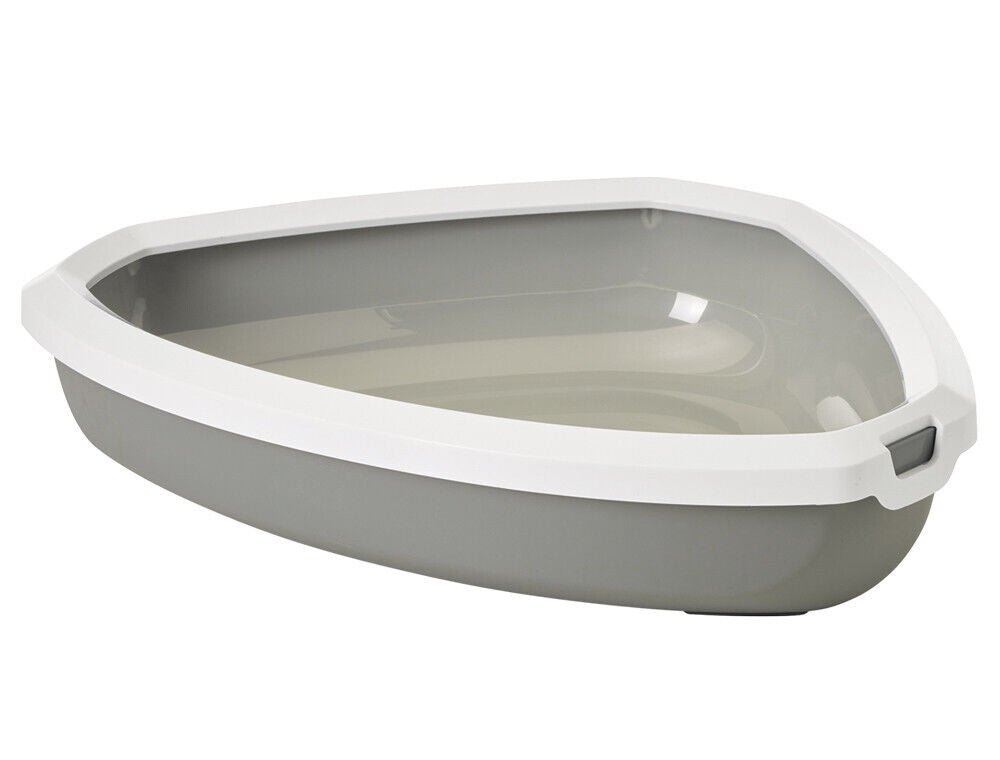 Nobby  Katzentoilette "Rincon"grau / weiss 58,5 x 46 x 13,5 cm Katze Cat WC