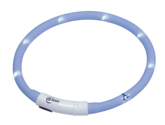 Nobby  LED Lichtband PUPPY hellblau;  10 mm; 45 cm Hund Dog Welpen