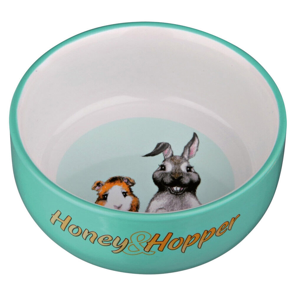 Trixie Honey & Hopper Keramiknapf, 11 cm 250 ml Nager Kanninchen Meerschweinchen