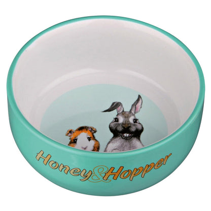 Trixie Honey & Hopper Keramiknapf, 11 cm 250 ml Nager Kanninchen Meerschweinchen