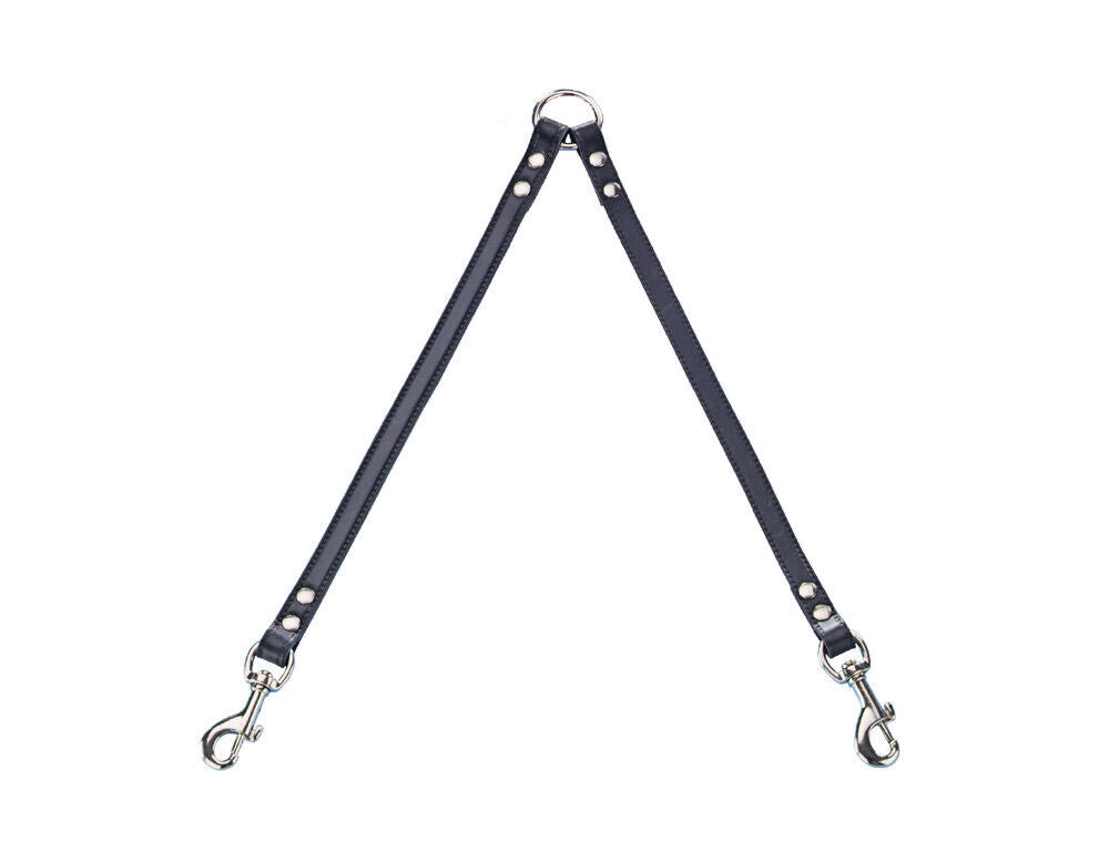 Nobby Koppel Leine   "Professional"schwarz L: 2 x 35 cm; B: 12 mm