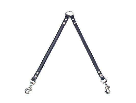 Nobby Koppel Leine   "Professional"schwarz L: 2 x 35 cm; B: 12 mm