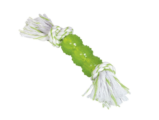 Nobby  TPR Stick mit Seil26cm Hund Spielzeug Kauen schwimmt