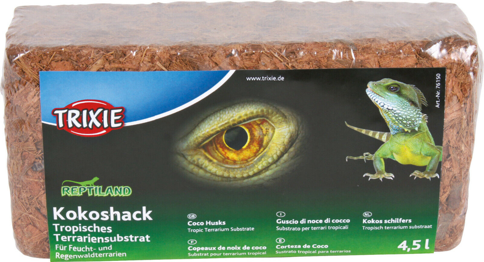  Trixie Kokoshack tropisches Terrariensubstrat 4,5 L Reptilien 