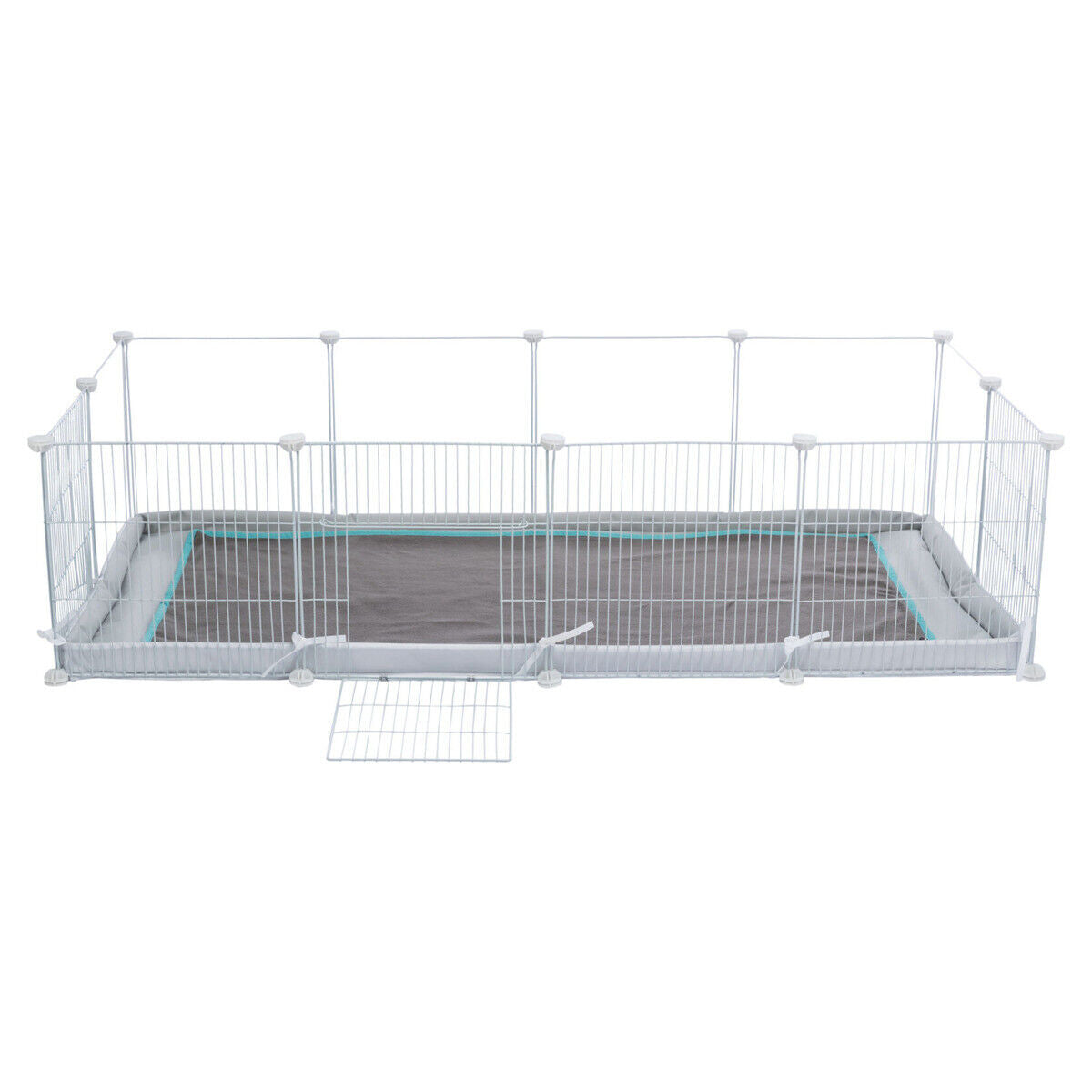 Trixie Nager Fleecedecke grau/türkis Pipi Pads Indoor Meerschweinchen Kaninchen