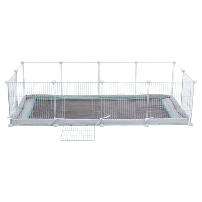 Trixie Nager Fleecedecke grau/türkis Pipi Pads Indoor Meerschweinchen Kaninchen