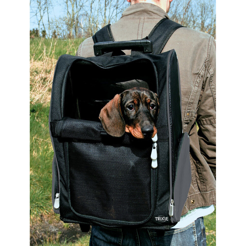 Trixie Trolley für Hunde, Nylon Dog Katze Cat Transport Transporttasche unterweg