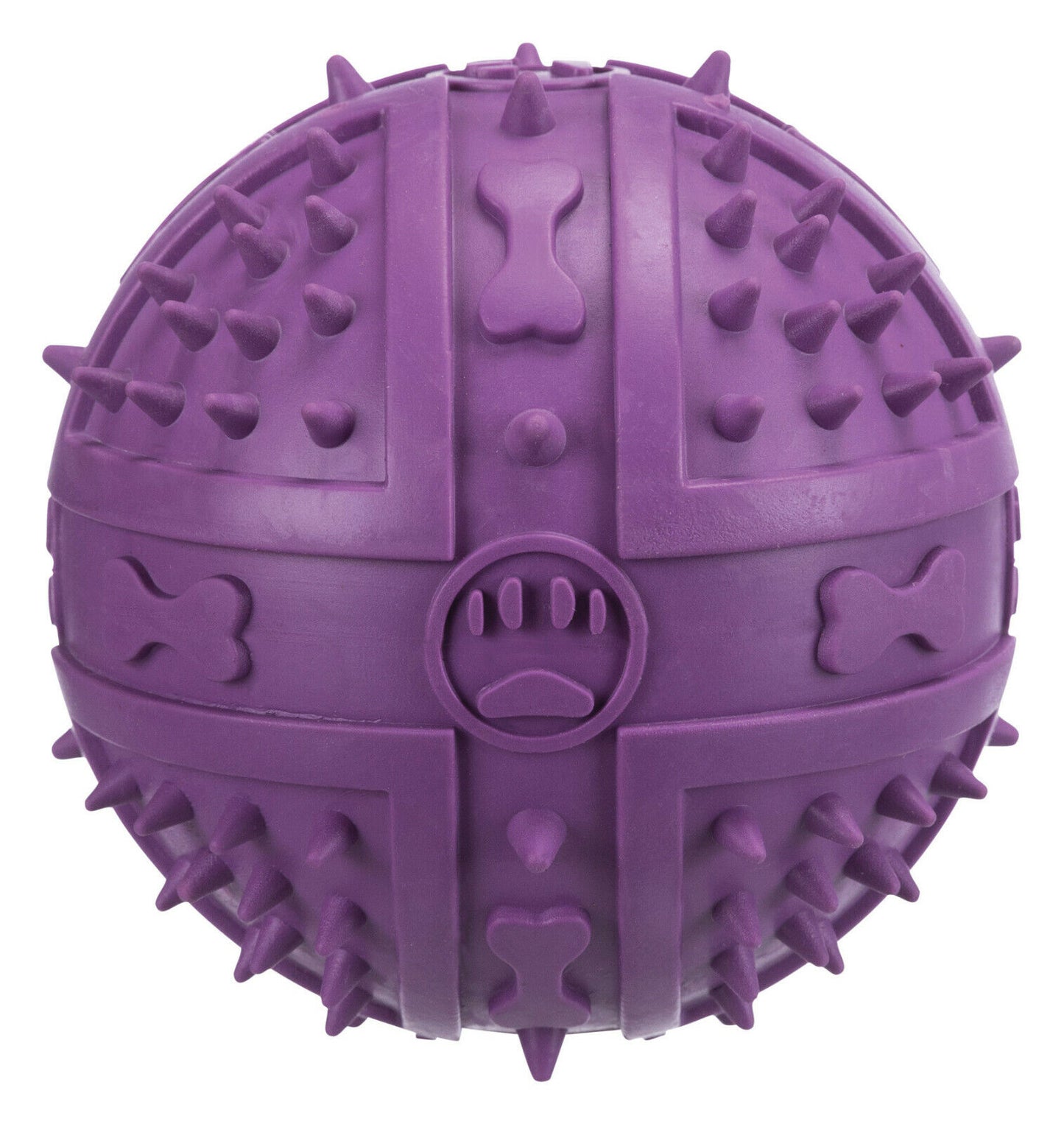 TRIXIE Hundespielzeug Ball Naturgummi mit Stimme Spielball Kauspielzeug Hunde