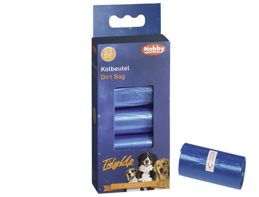 Nobby  TidyUp Kotbeutel Vorratspack blau 4 Rollen  15 Beutel Hund Dog