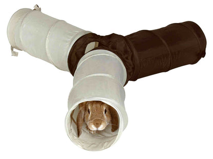 Trixie Kuscheltunnel Nager Meerschweinchen Zwergkaninchen  4 Eingängen 18 × 47