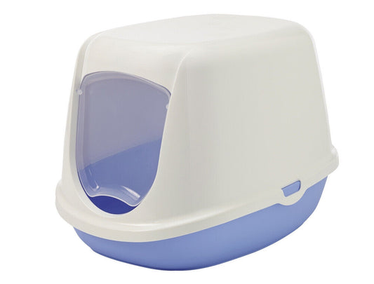Nobby  Katzentoilette "DUCHESSE"sweet blau / weiss 44,5 x 35,5 x 32 cm Katze Cat