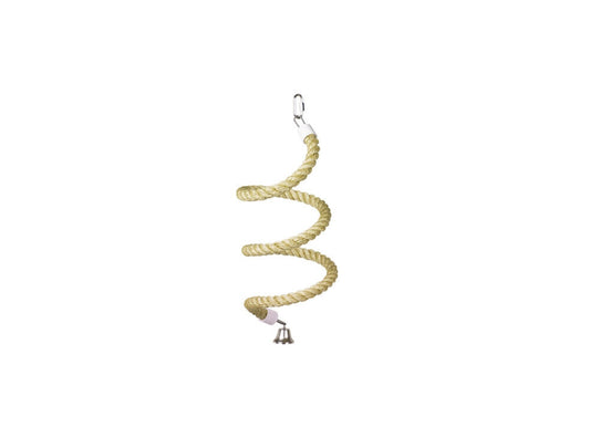Nobby  Cage Toy, Sisal Seil Spirale natur klein Vogel Sittiche und Papageien
