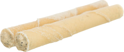 100 x gefüllte Kaurollen Hundesnack Truthahn & Chia Füllung Kausnack Rinderhaut