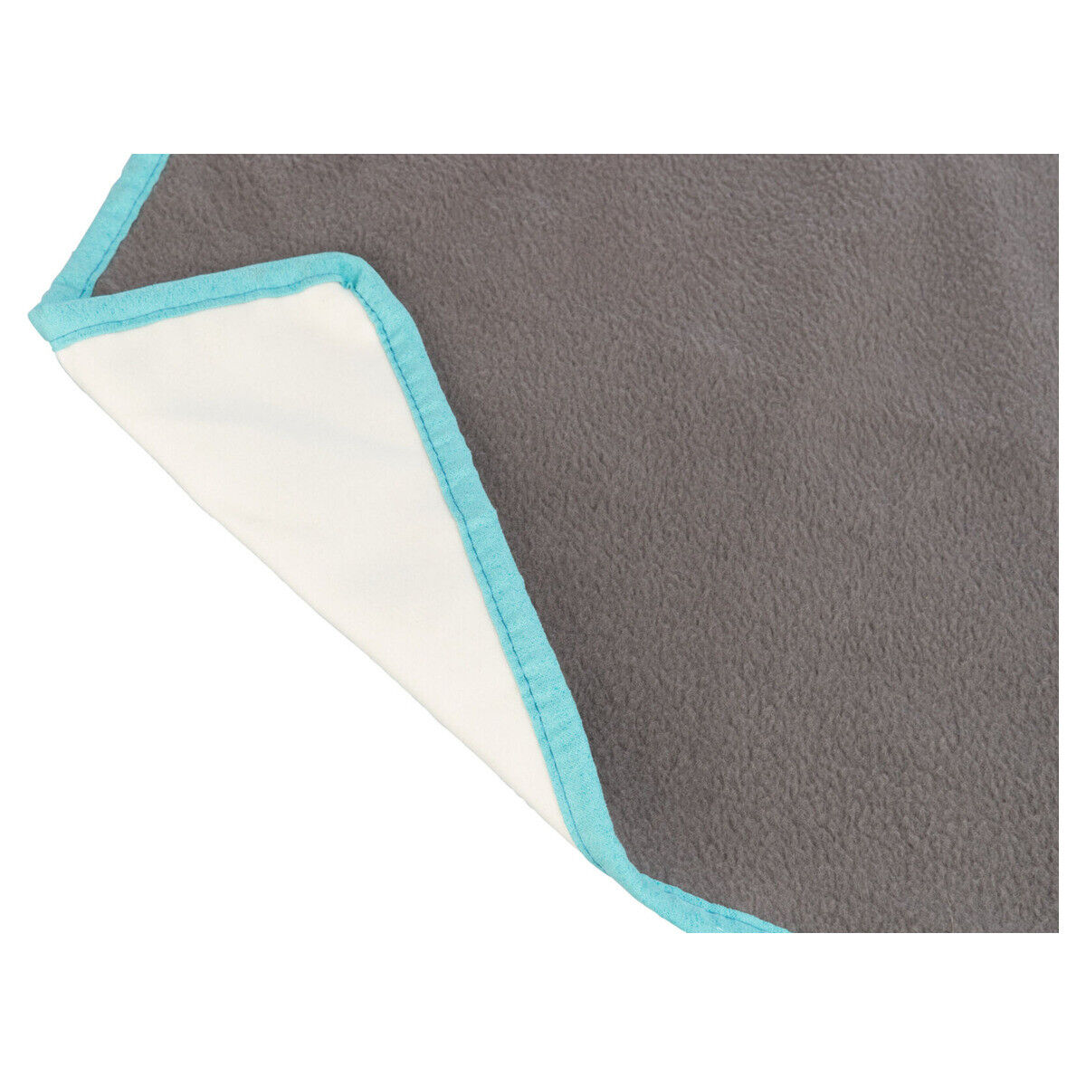 Trixie Nager Fleecedecke grau/türkis Pipi Pads Indoor Meerschweinchen Kaninchen