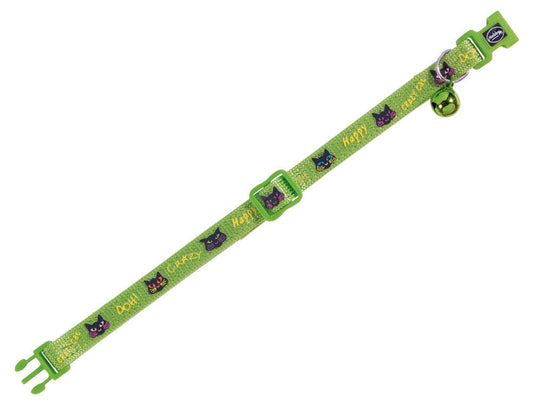 Nobby Katzenhalsband "Happy Cat Green" Katze Cat Halsband Nylon