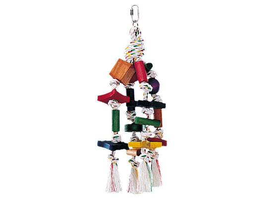 Nobby  Cage Toybunt 16 Bloecke; 30 cm Papageien und Großsittiche Vögel