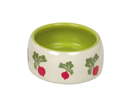 Nobby  Nager Keramik Futtertrog "Radish"? 12 x 5 cm, 0,25 l