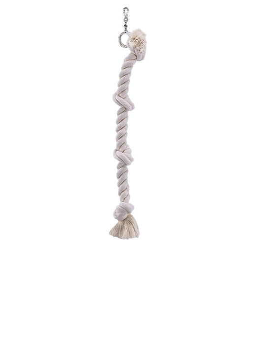 Nobby  Cage Toy, Kletterseil Baumwolleweiss L: 38 cm;  20 mm; 3 Knoten Vögel