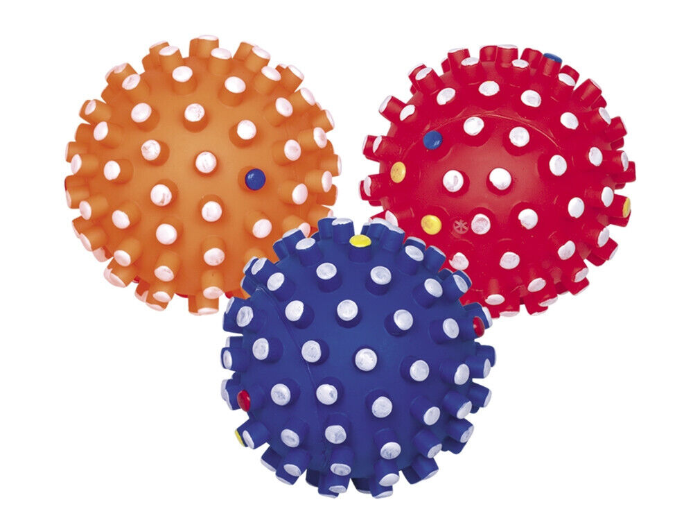 Nobby  Vinyl Noppenball "CLASSIC" mit Squeakerfarbig sortiert 12 cm Hun