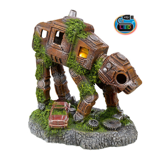 Nobby  Aqua Ornaments "SCHROTT ROBOTER" mit LED17,8 x 12 x 18,5 cm Aquarium