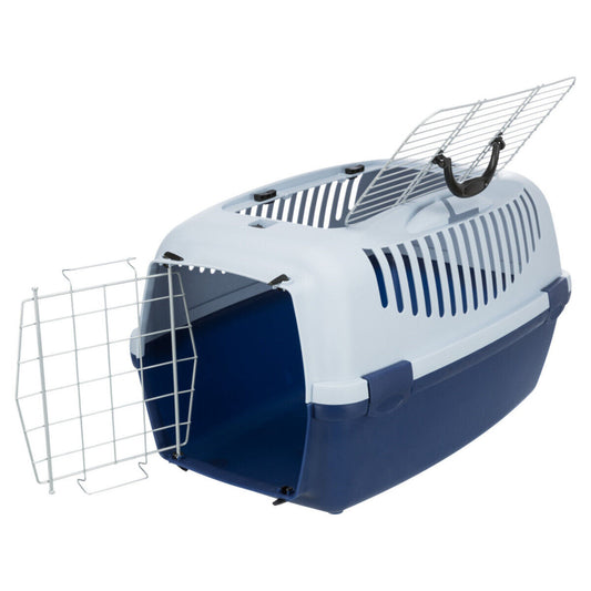 Trixie Transportbox Capri 3 Open Top dunkelblau/hellblau für Hunde Katzen