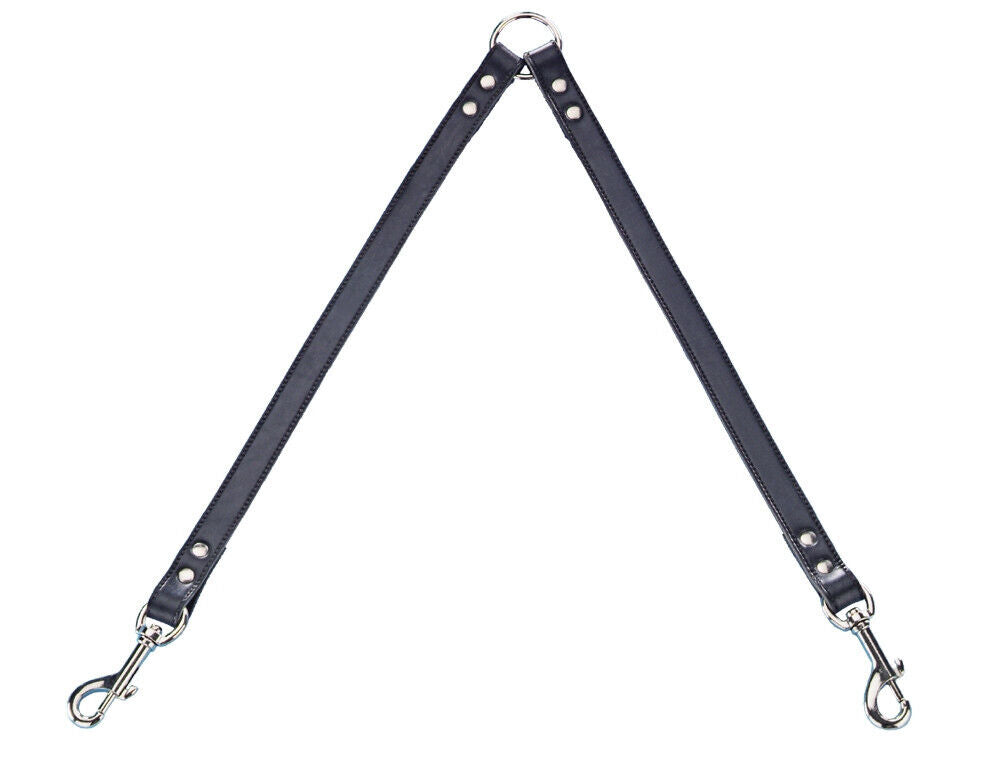 Nobby Koppel Leine   "Professional"schwarz L: 2 x 45 cm; B: 18 mm