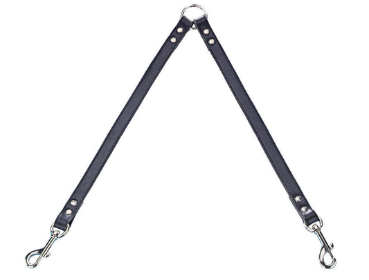 Nobby Koppel Leine   "Professional"schwarz L: 2 x 45 cm; B: 18 mm