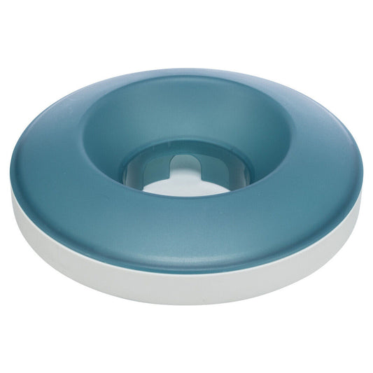 Trixie Slow Feeding Napf Rocking Bowl grau/blau Anti Schling Napf 500 ml 23 cm