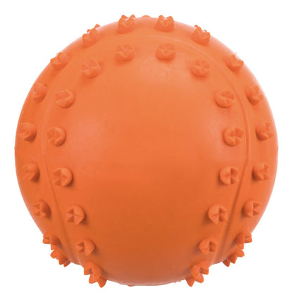 TRIXIE Hundespielzeug Ball Naturgummi mit Stimme Spielball Kauspielzeug Hunde