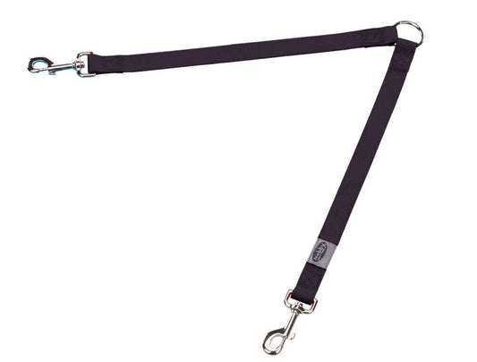Nobby Koppel Leine   "Classic"schwarz L: 2 x 30 cm; B: 10 mm