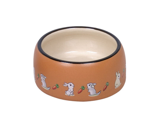 Nobby  Nager Keramik Futtertrog "Rabbit"? 12 x 5 cm, 0,25 l