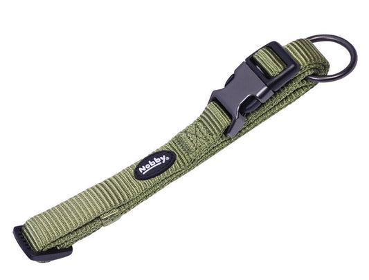 Nobby Halsband "Classic Comfort"  Hund Dog Nylon lindgrün; L: 50-65 cm; B: 25 mm