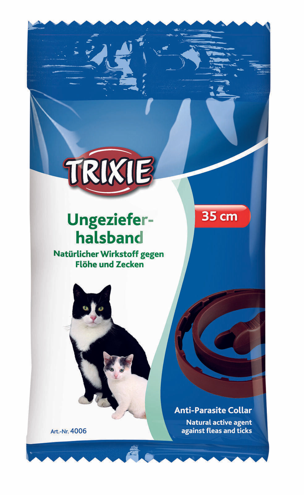 Trixie Ungezieferband für Hunde Katzen Zecken Flöhe Ungezieferhalsband Biocide