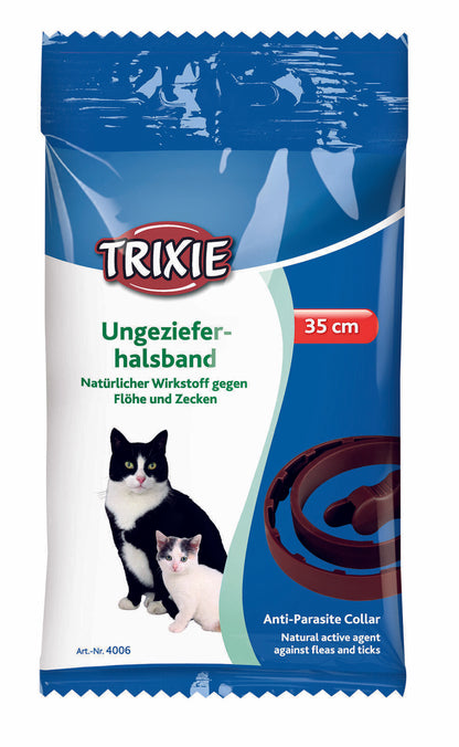 Trixie Ungezieferband für Hunde Katzen Zecken Flöhe Ungezieferhalsband Biocide