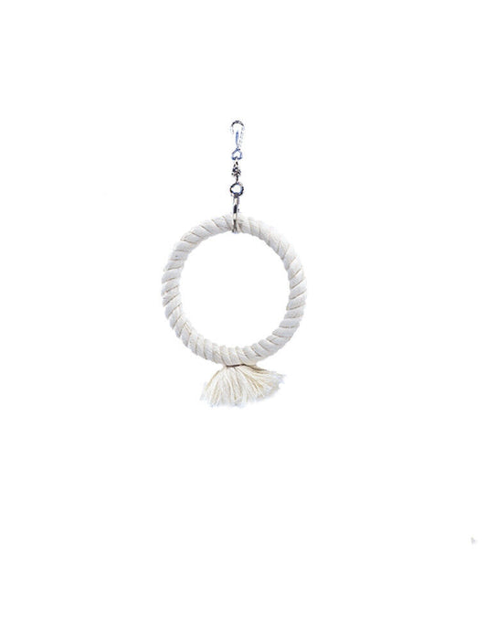 Nobby  Cage Toy, 1 Kletterring aus Baumwolleweiss klein; 14 cm Sittiche Vögel