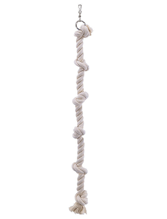 Nobby  Cage Toy, Kletterseil Baumwolleweiss L: 100 cm;  25 mm; 6 Knoten Vögel