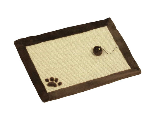 Nobby Kratzmatte beige braun Katze Sisal Kratzbrett Katzenkratzbrett Kratzmöbel