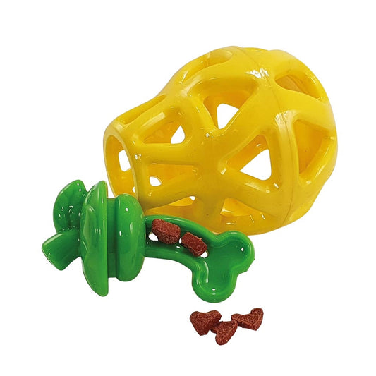 Nobby  TPR Snack Birnegelb; 13 cm Hund Spielzeug Kauen Leckerlie
