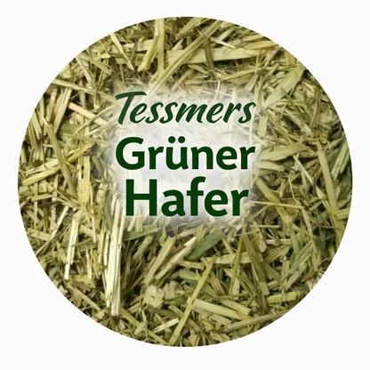 Grüner Hafer 500g Nager Kaninchen Nagetiere Kleintiere Nagerfutter getreidefrei