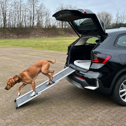Nobby Aluminium Teleskop Rampe für Hunde bis 90 kg Hunderampe Hundetreppe