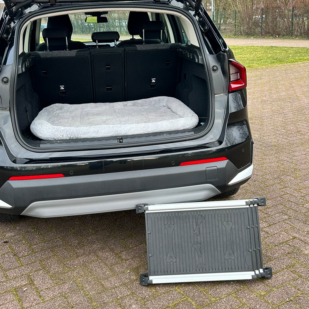 Nobby Aluminium Teleskop Rampe für Hunde bis 90 kg Hunderampe Hundetreppe